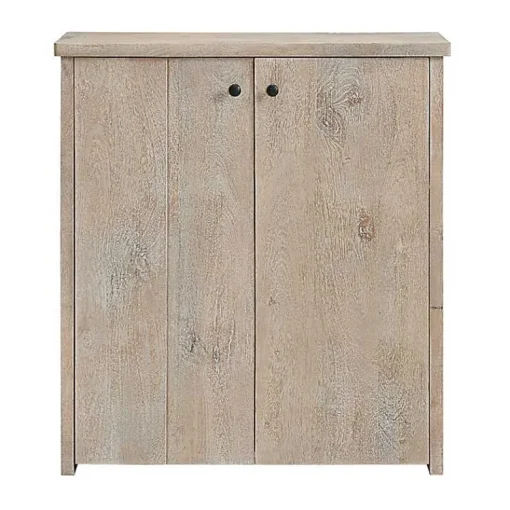 Kirklands Home Entryway Furniture|Natural Mango Wood Shoe Cubbie