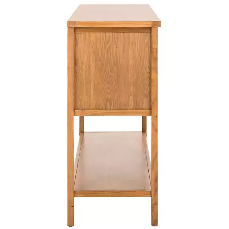 Kirklands Home Cabinets & Sideboards|Natural Oak 4-Drawer Charlotte Sideboard Brown