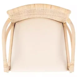 Kirklands Home Accent Chairs|Natural Rattan Gianna Accent Chair White