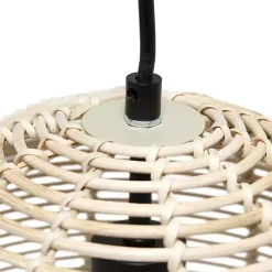 Kirklands Home Chandeliers & Pendant Lighting|Natural Rat Sphere Pendant Light Tan