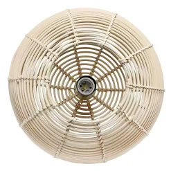 Kirklands Home Chandeliers & Pendant Lighting|Natural Rat Sphere Pendant Light Tan