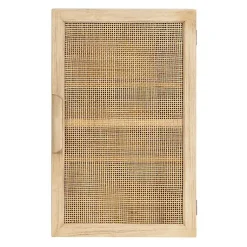 Kirklands Home Wall Storage|Natural Rattan Wall Cabinet