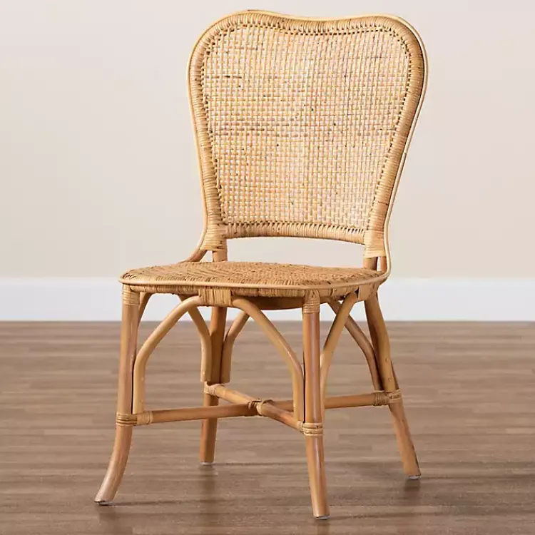 Kirklands Home Dining Chairs|Natural Rat Woven Irene Dining Chair Tan