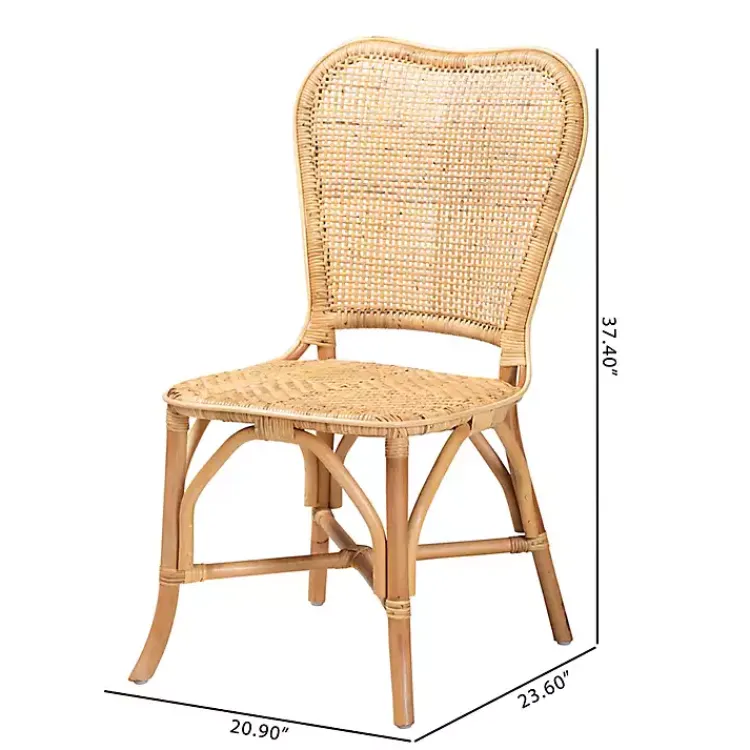 Kirklands Home Dining Chairs|Natural Rat Woven Irene Dining Chair Tan