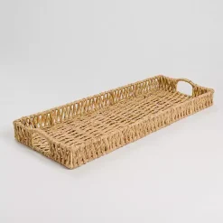 Online Natural Recgular Water Hyacinth Tray Decorative Trays