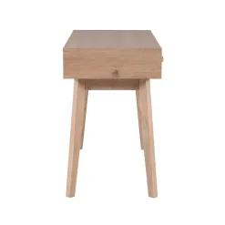 Kirklands Home Office Furniture|Natural Ripples 2-Drawer Wood Desk Brown