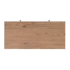 Kirklands Home Office Furniture|Natural Ripples 2-Drawer Wood Desk Brown