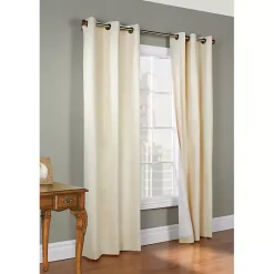 Kirklands Home Curtains & Drapes|Natural Room Darkening Curtain Panel Set, 54 in. Tan