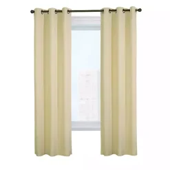 Kirklands Home Curtains & Drapes|Natural Room Darkening Curtain Panel Set, 95 in. Tan