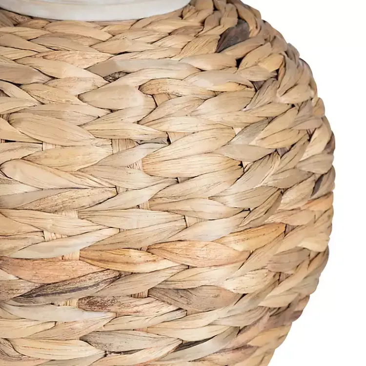 Kirklands Home Table Lamps|Natural Seagrass Woven Table Lamp Ivory