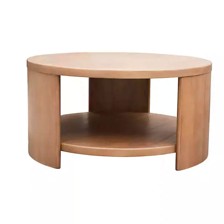 Kirklands Home Coffee Tables|Natural Skye Round Coffee Table Tan