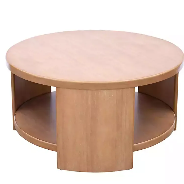 Kirklands Home Coffee Tables|Natural Skye Round Coffee Table Tan