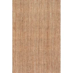 Kirklands Home Area Rugs|Natural Solid Addy Area Rug, 5x8 Tan