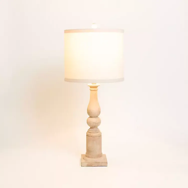 Kirklands Home Table Lamps|Natural Spindle Charlotte Table Lamp Tan