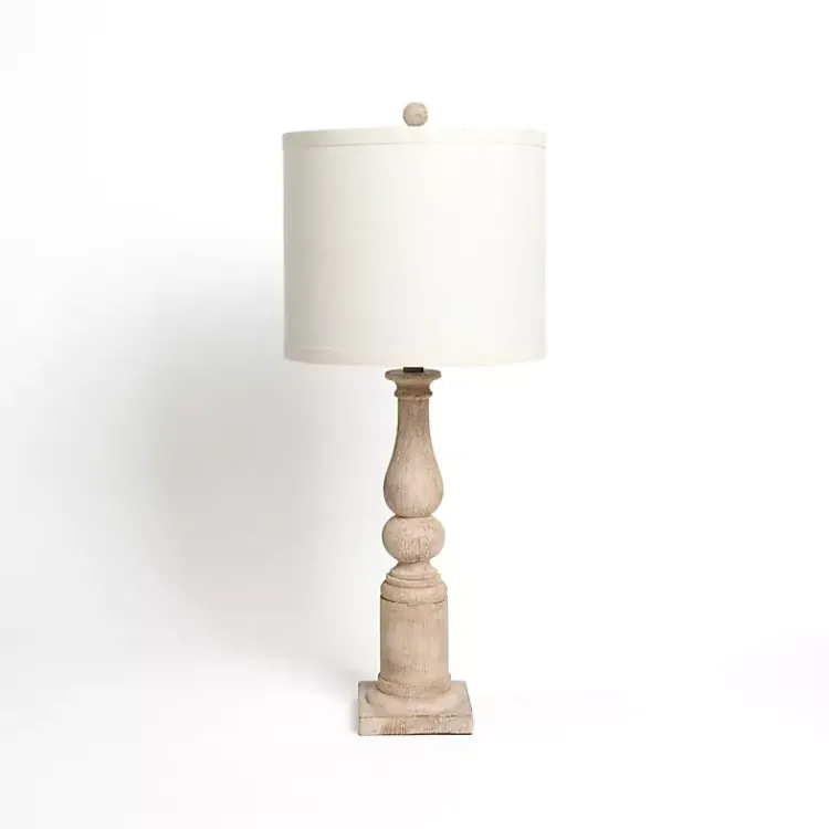 Kirklands Home Table Lamps|Natural Spindle Charlotte Table Lamp Tan