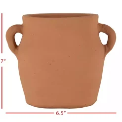 New Natural Terracotta Vase with Handles Vases