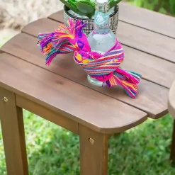 Kirklands Home Outdoor Tables|Natural Warren Adirondack Outdoor Accent Table Brown