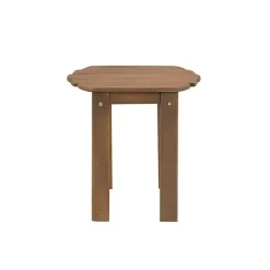Kirklands Home Outdoor Tables|Natural Warren Adirondack Outdoor Accent Table Brown