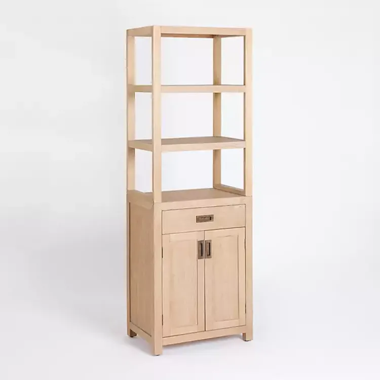 Kirklands Home Cabinets & Sideboards|Natural Wood Bookcase Modular Cabinet Tan