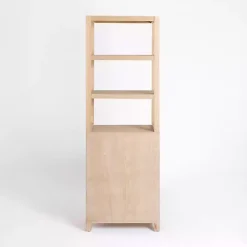 Kirklands Home Cabinets & Sideboards|Natural Wood Bookcase Modular Cabinet Tan