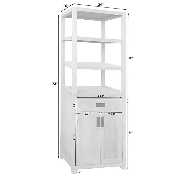 Kirklands Home Cabinets & Sideboards|Natural Wood Bookcase Modular Cabinet Tan