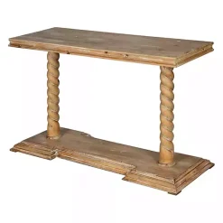 Kirklands Home Console Tables|Natural Wood Carley Console Table Tan