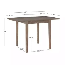 Kirklands Home Dining Tables|Natural Wood Drop Leaf Dining Table Tan