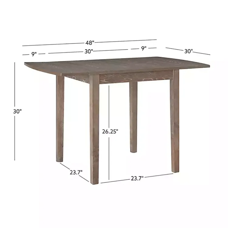 Kirklands Home Dining Tables|Natural Wood Drop Leaf Dining Table Tan