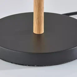 Kirklands Home Table Lamps|Natural Wood Flare Two-Bulb Table Lamp