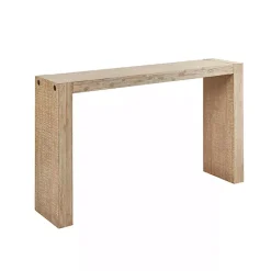 Kirklands Home Console Tables|Natural Wood Frame Console Table