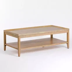 Kirklands Home Coffee Tables|Natural Wood Hughes Coffee Table Tan