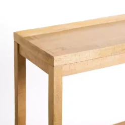 Kirklands Home Console Tables|Natural Wood Hughes Console Table Tan