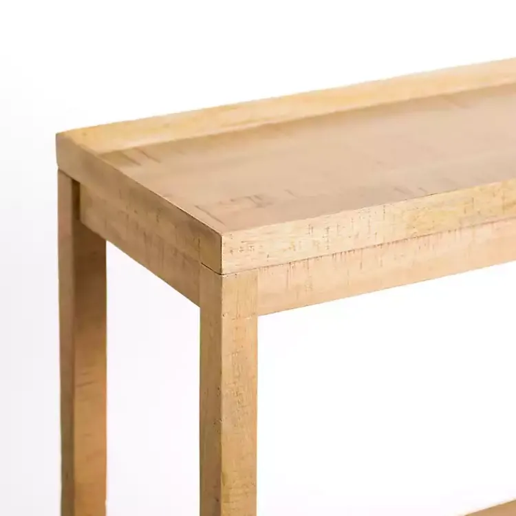 Kirklands Home Console Tables|Natural Wood Hughes Console Table Tan