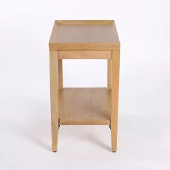 Kirklands Home Accent & End Tables|Natural Wood Hughes Side Table Tan