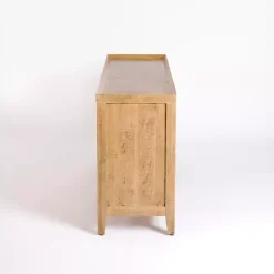 Kirklands Home Cabinets & Sideboards|Natural Wood Hughes Sliding Door Cabinet Tan