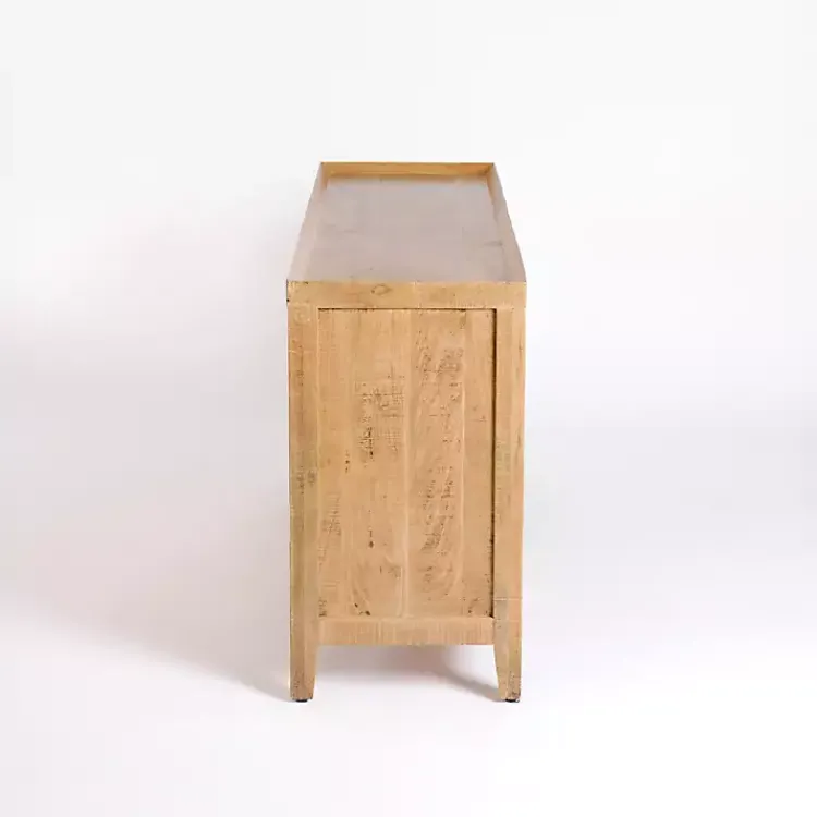 Kirklands Home Cabinets & Sideboards|Natural Wood Hughes Sliding Door Cabinet Tan