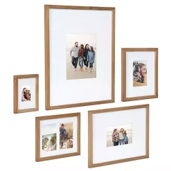 Kirklands Home Gallery Wall Frames|Natural Wood 5-pc. Gallery Wall Picture Frame Set