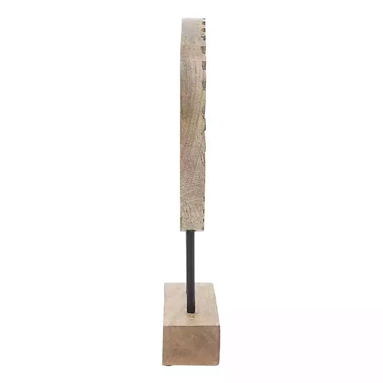 Sale Natural Wood Pinwheel Figurine Statues & Figurines