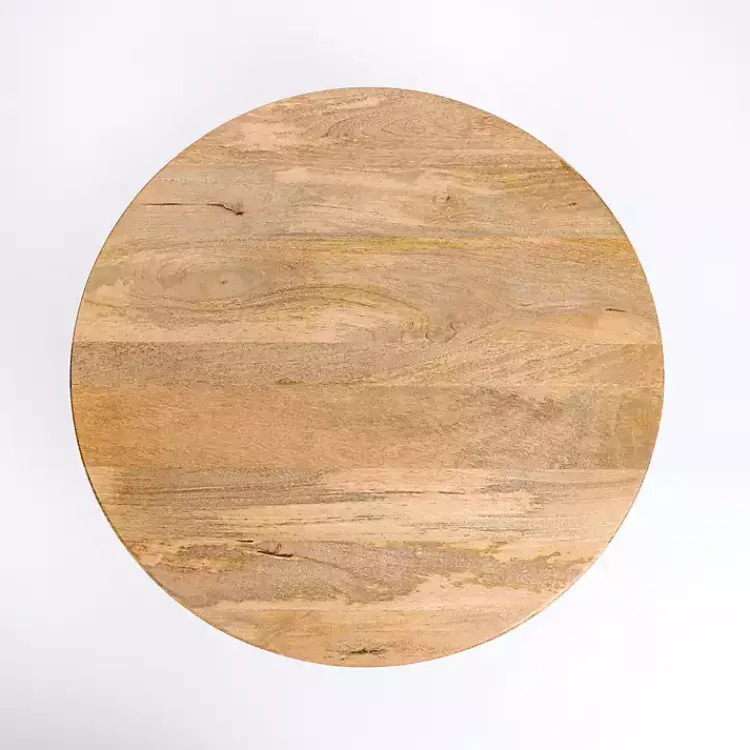 Kirklands Home Coffee Tables|Natural Wood Round Dori Coffee Table Tan