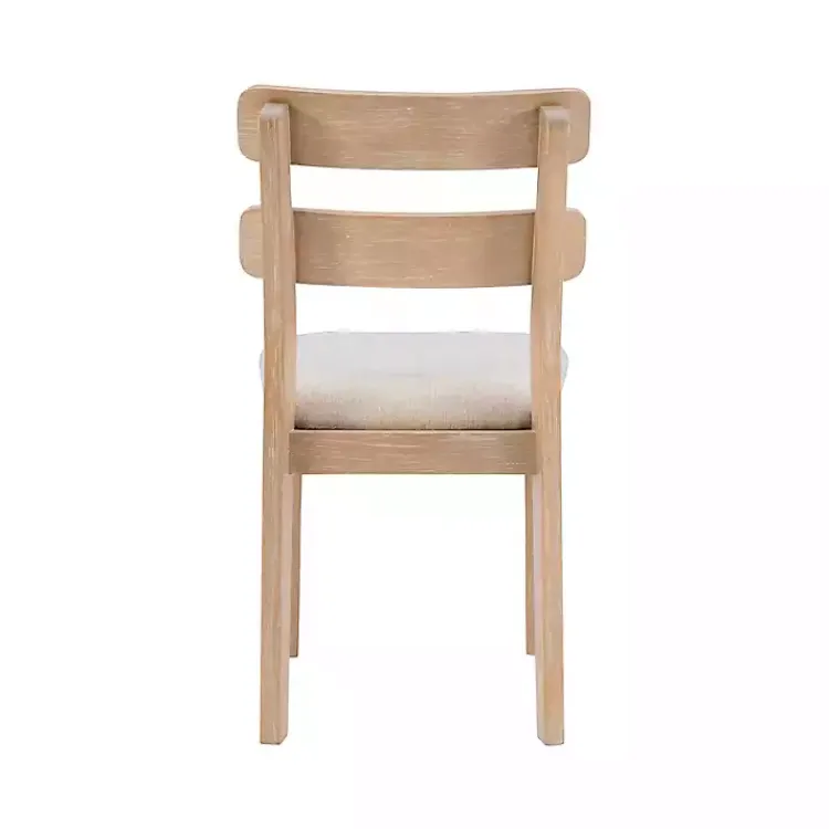 Kirklands Home Dining Chairs|Natural Wood Slatted Back Dining Chairs, Set of 2 Gray