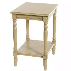 Kirklands Home Accent & End Tables|Natural Wood Sybil Accent Table Tan