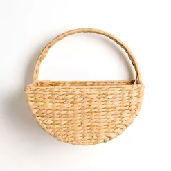 Kirklands Home Wall Storage|Natural Woven Basket Wall Shelf