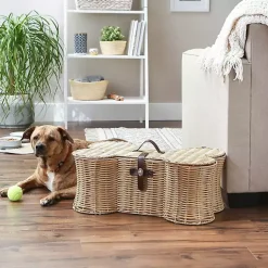 Discount Natural Woven Bone Shaped Basket, 24 in. Baskets & Boxes