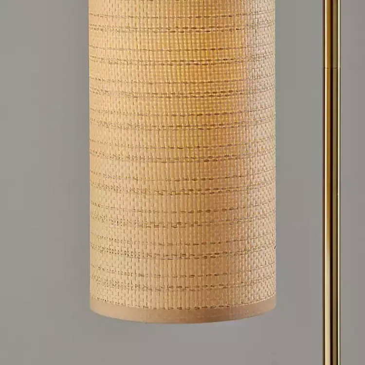 Kirklands Home Floor Lamps|Natural Woven Shade Malina Floor Lamp Tan