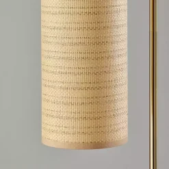 Kirklands Home Floor Lamps|Natural Woven Shade Malina Floor Lamp Tan