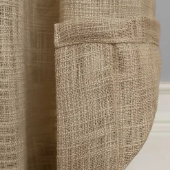 Kirklands Home Curtains & Drapes|Natural Woven Single Curtain Panel, 84 in. Tan