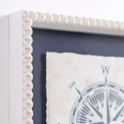 Kirklands Home Framed Art|Nautical Icons Beaded Framed Art Prints, Set of 2