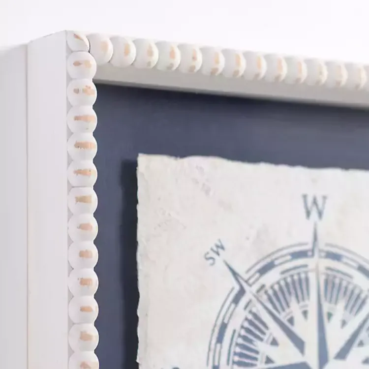 Kirklands Home Framed Art|Nautical Icons Beaded Framed Art Prints, Set of 2