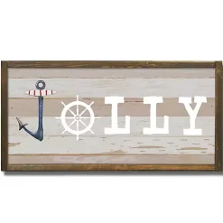 New Nautical Jolly Wall Plaque Christmas Art & Wall Decor