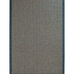 Kirklands Home Outdoor Rugs|Navy Adelaide Woven Outdoor Area Rug, 7x9 Blue